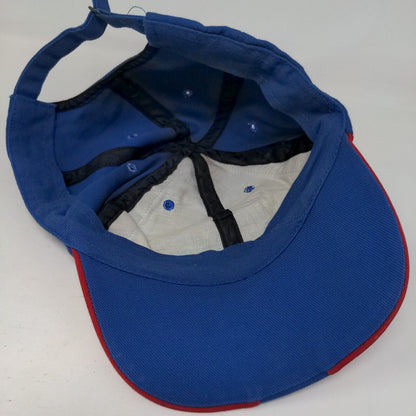 Unbranded Slideback Hat Blue One Size Adjustable Vent Holes 6 Panel
