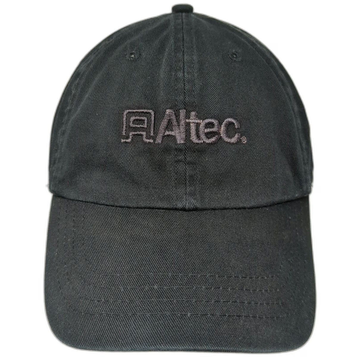 Rag USA Baseball Cap Black One Size Altec Logo Slideback Beige Underbrim Hat