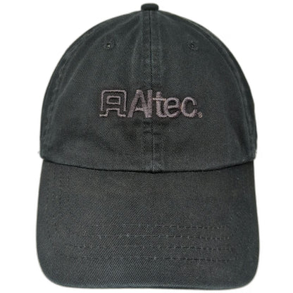 Rag USA Baseball Cap Black One Size Altec Logo Slideback Beige Underbrim Hat