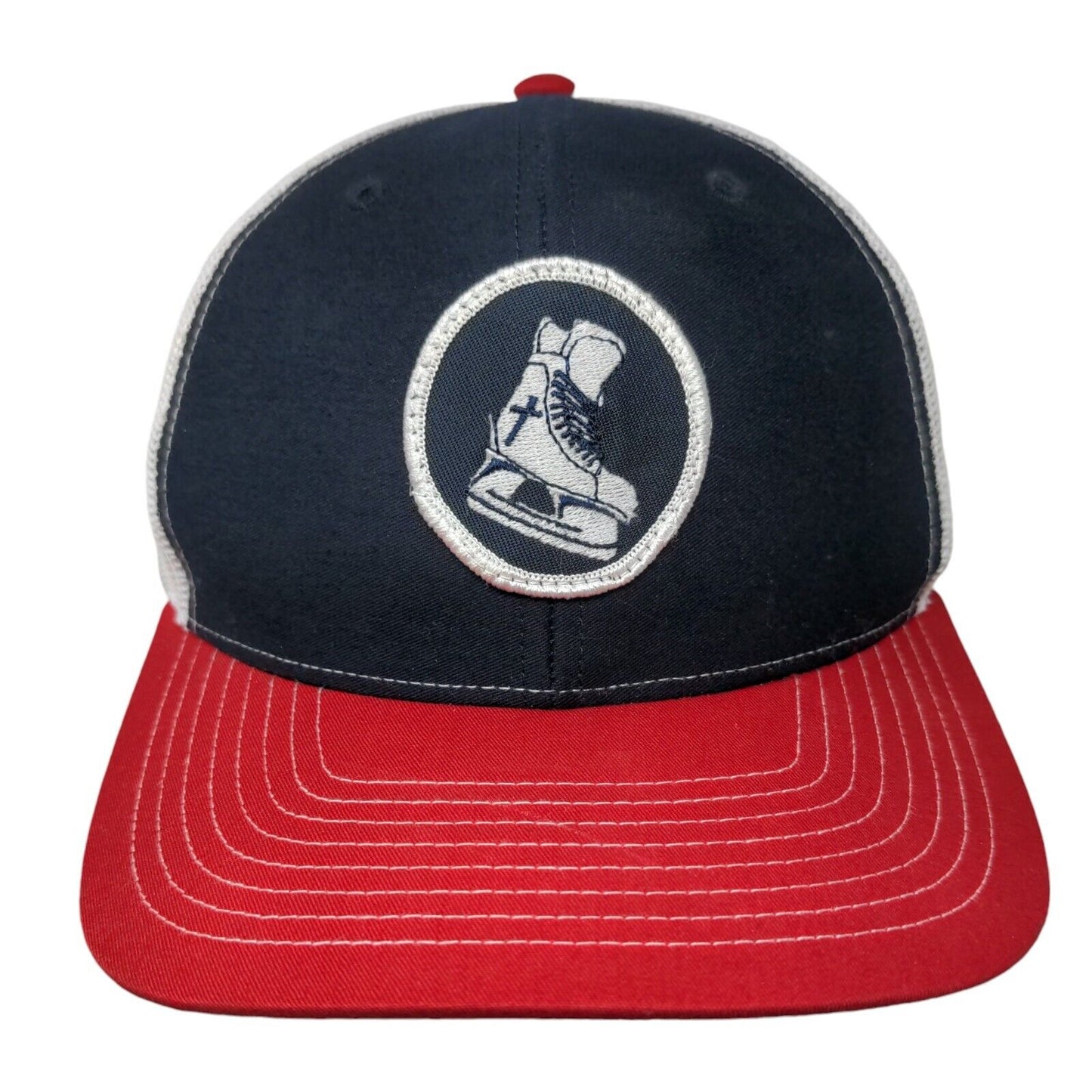 Hockey Skates Snapback Mesh Back Trucker Hat Multi One Size Richardson