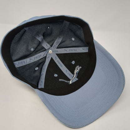 PUMA Fitted Hat Blue One Size Stretch Lightweight Embroidered Breathable