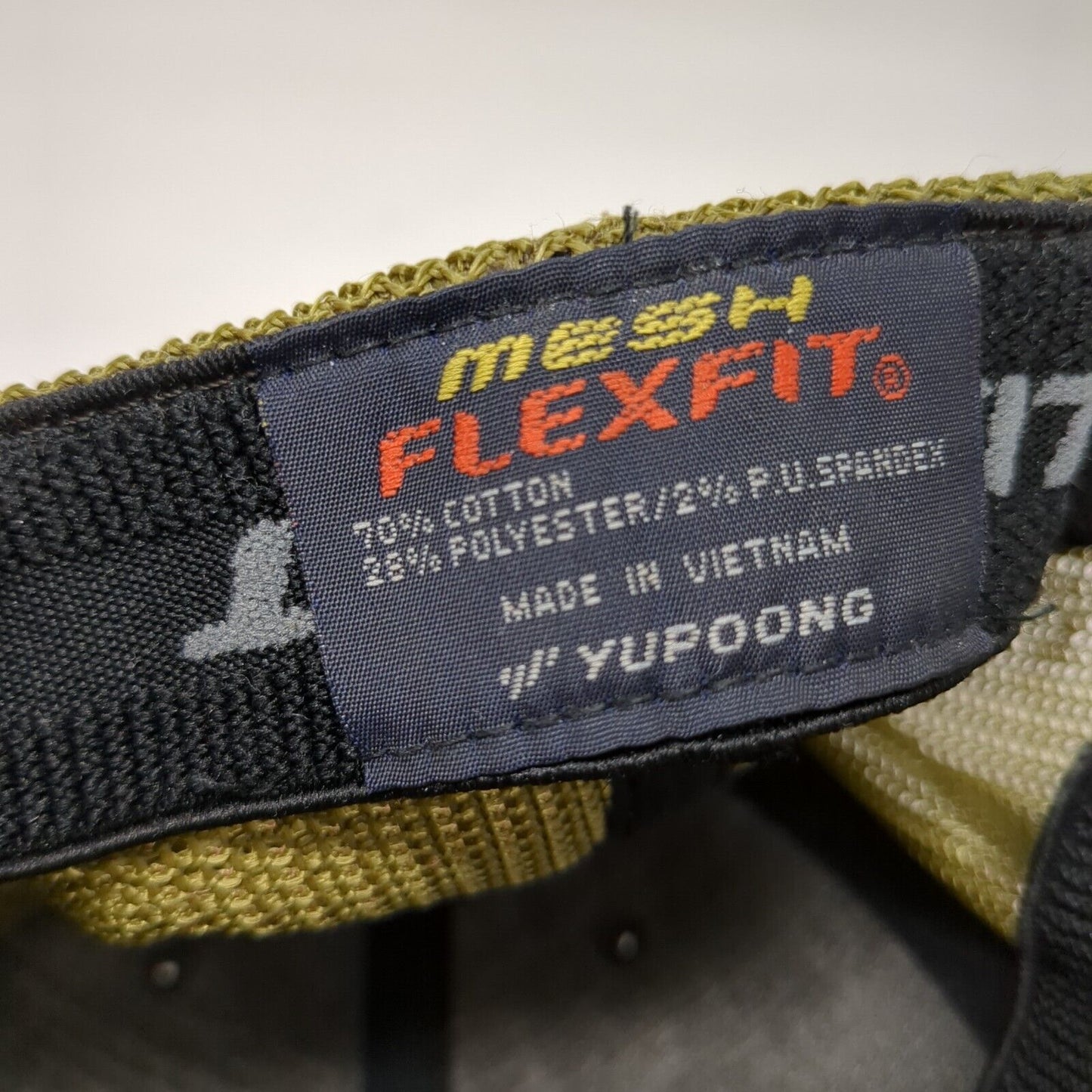 Top Down Restoration Fitted Mesh Back Trucker Hat Camo One Size Flexfit