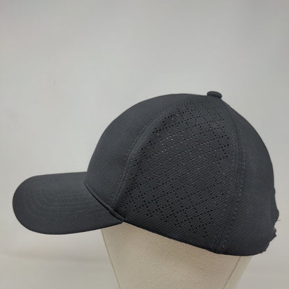 Gaiam Men's Strapback Hat Black 3D Logo Polyester Blend Adjustable