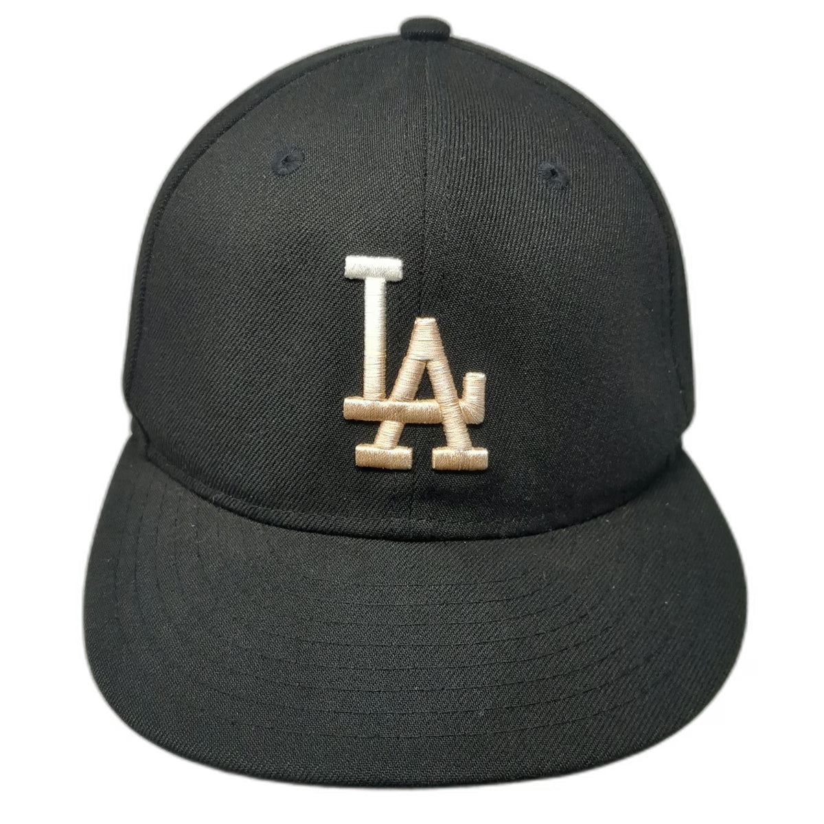 Los Angeles Dodgers MLB New Era Snapback Hat Black One Size 9FIFTY Tan Brim