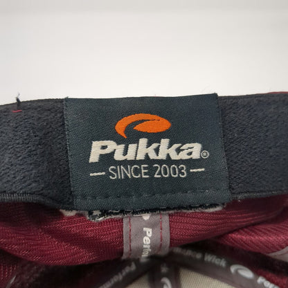 Pukka Baseball Cap Red Black One Size Abington Ghosts Performance Stretch Hat