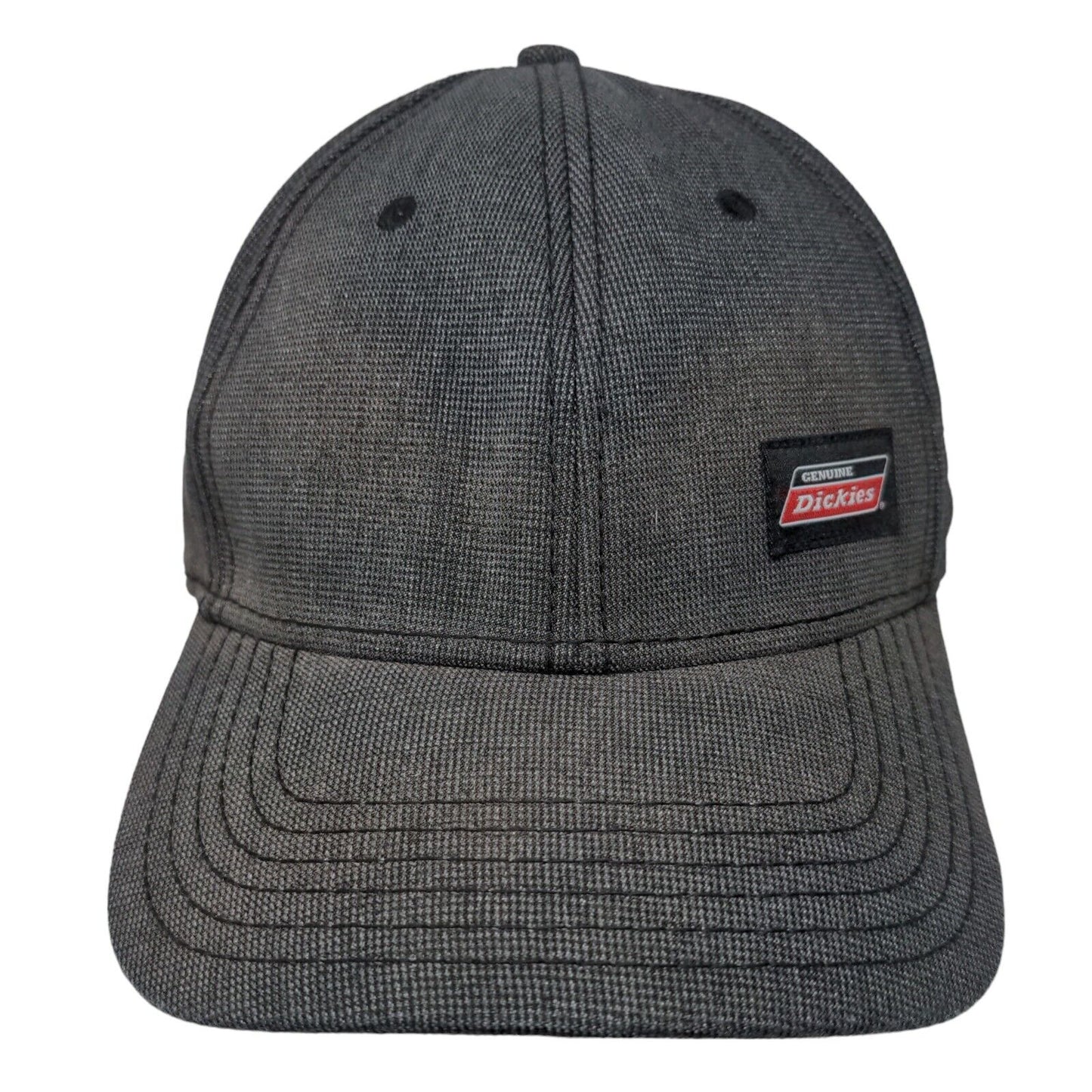 Genuine Dickies Fitted Hat Gray OSFM Lightweight Vented Holes 6 Panel