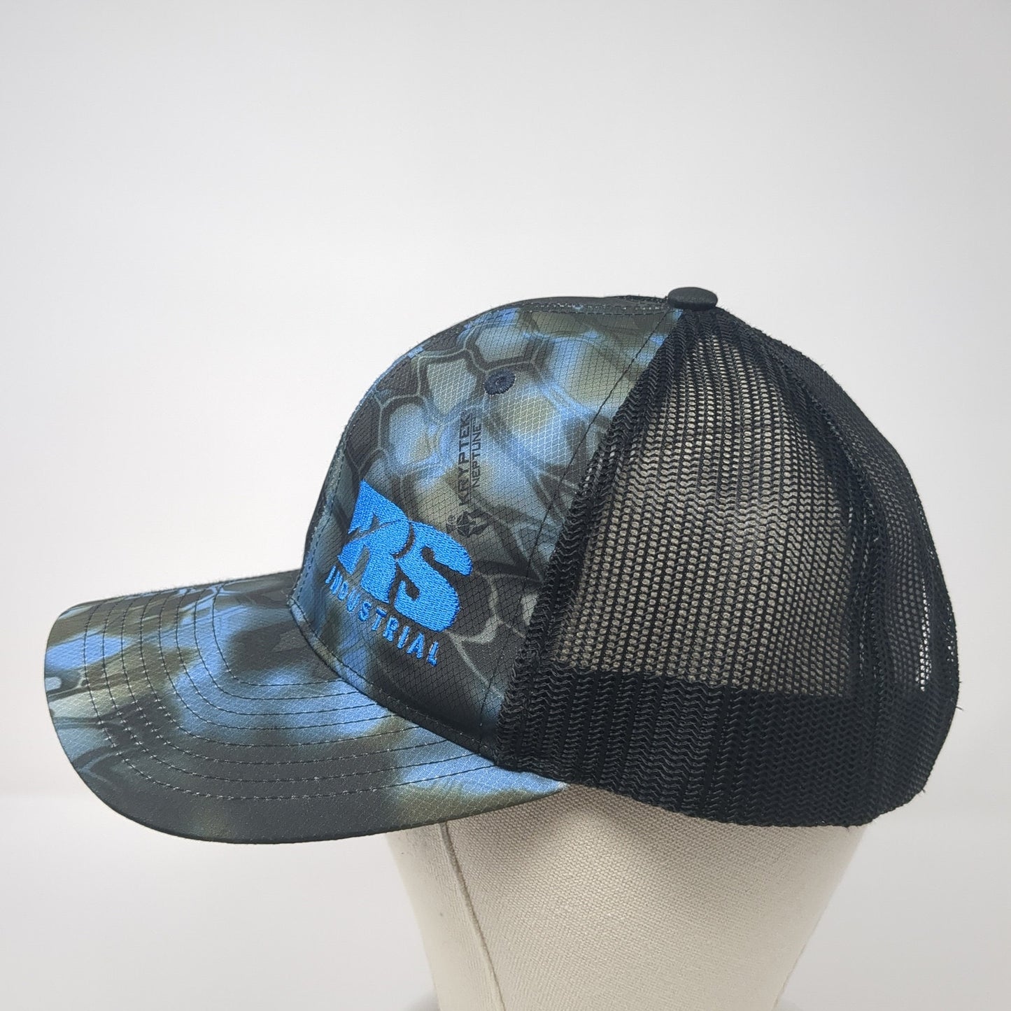 RS Industrial Snapback Trucker Hat Multicolor One Size Mesh Back Camo