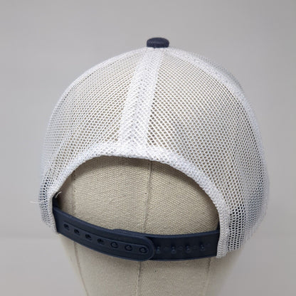 RMEF Snapback Mesh Back Trucker Hat Blue One Size Mesh Back Colorblock