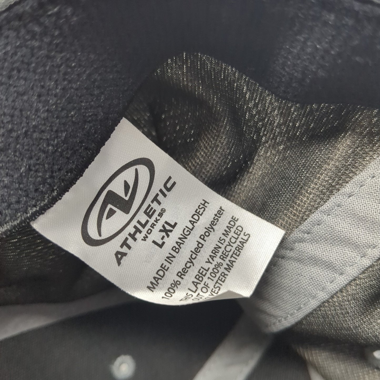 Athletic Works Fitted Hat Gray XL Solid Stretch Vent Holes Outdoor Blank