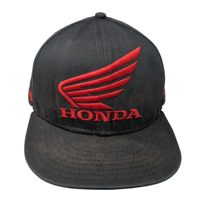 Honda Troy Lee Designs Snapback Hat Black OS Adjustable Embroidered New Era