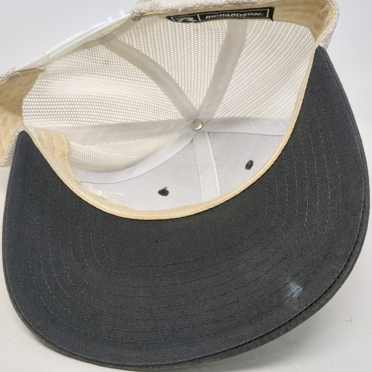 Richardson Trucker Hat Gray One Size Snapback Mesh Embroidered Rodeo Trippin