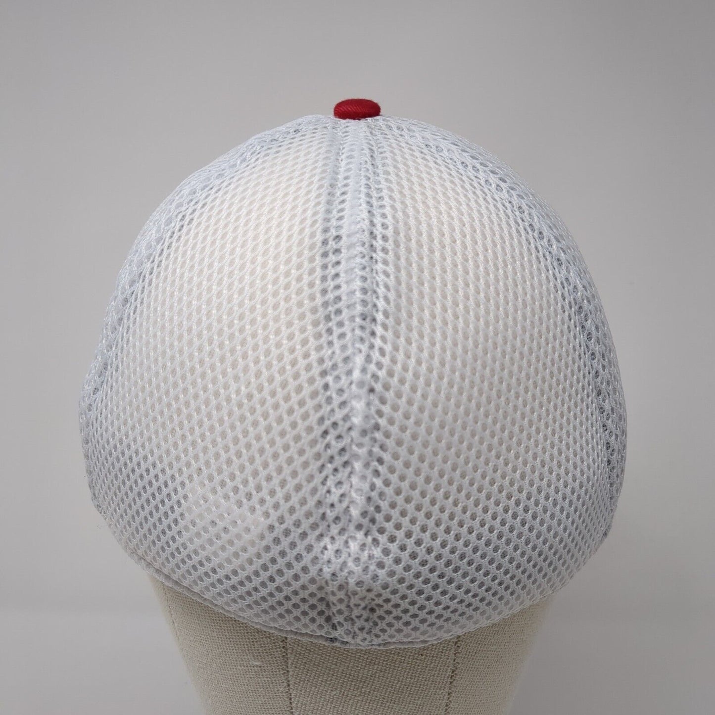 CHS Fitted Trucker Hat Red M/L Mesh Back Embroidered Mesh Back 39Thirty New Era