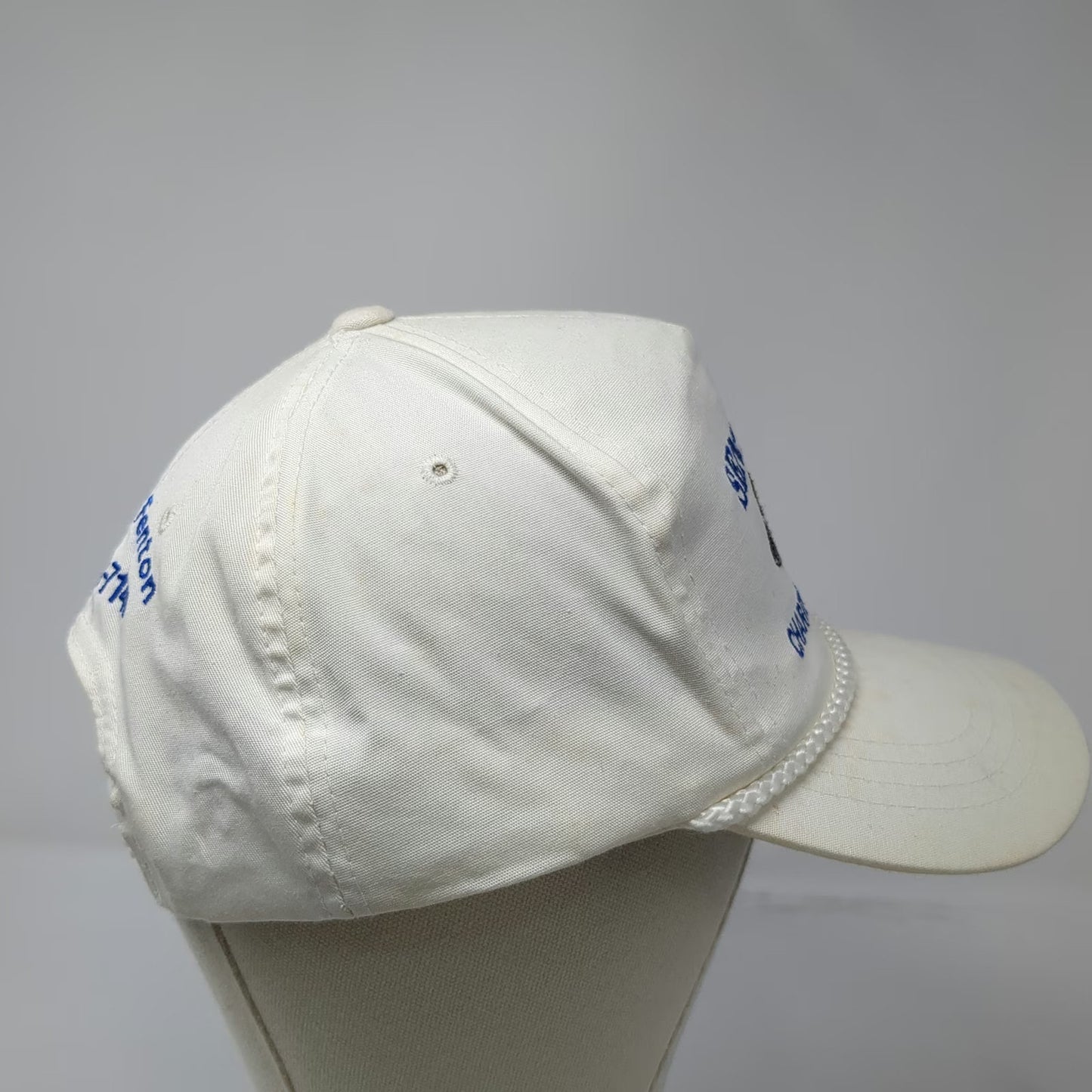 Yupoong 5 Panel White One Size Snapback Rope Hat Sensuous Charter Boat Fishing