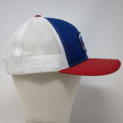 Richardson Trucker Hat Blue OSFM USSA Tri Divisional Grand Targhee Resort Bison