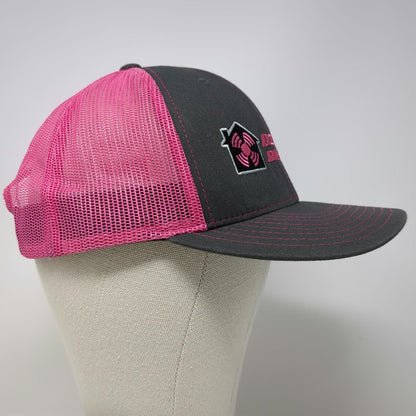 Richardson 112 Trucker Hat Black Pink One Size Disaster Response Mesh Snapback