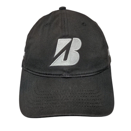 Bridgestone Golf Slideback Hat Black OSFA Adjustable Embroidered Cotton