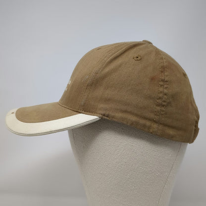Port Authority Baseball Cap Brown One Size Embroidered Logo Contrast Trim hat