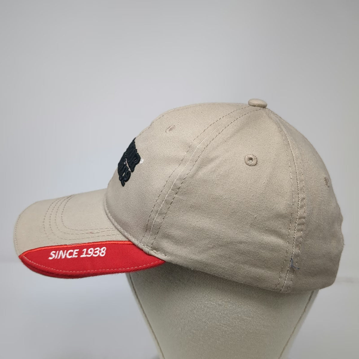 Tractor Supply Co Beige Baseball Cap One Size Since 1938 Strapback Hat Logo