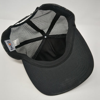 Fleet Feet Sports Snapback Trucker Hat Black OSFM Mesh Back Boco Gear