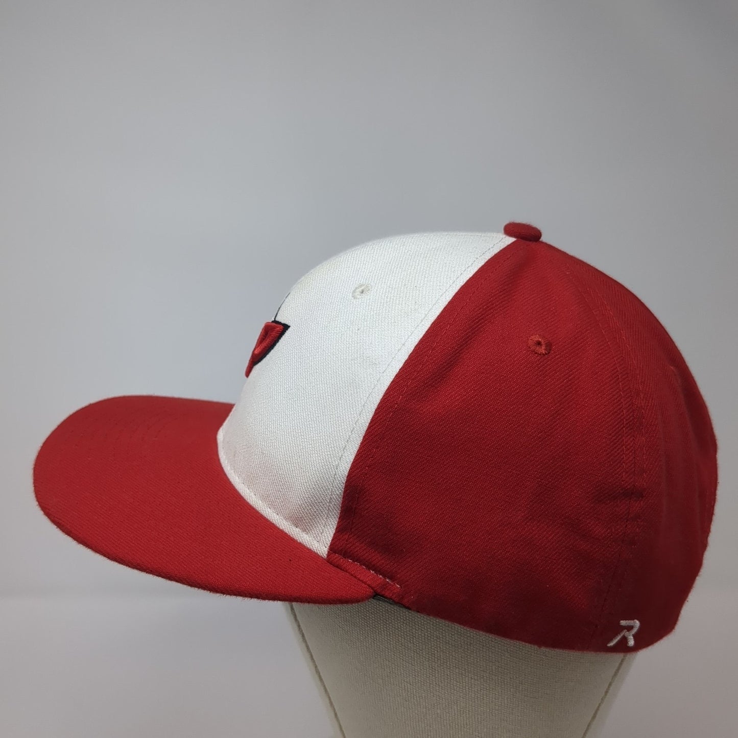 P Logo Strapback Hat Red Large Adjustable Embroidered Richardson Surge