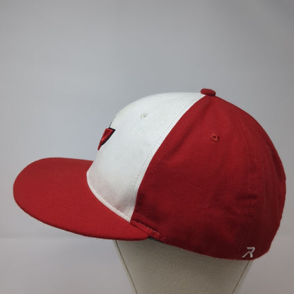 P Logo Strapback Hat Red Large Adjustable Embroidered Richardson Surge