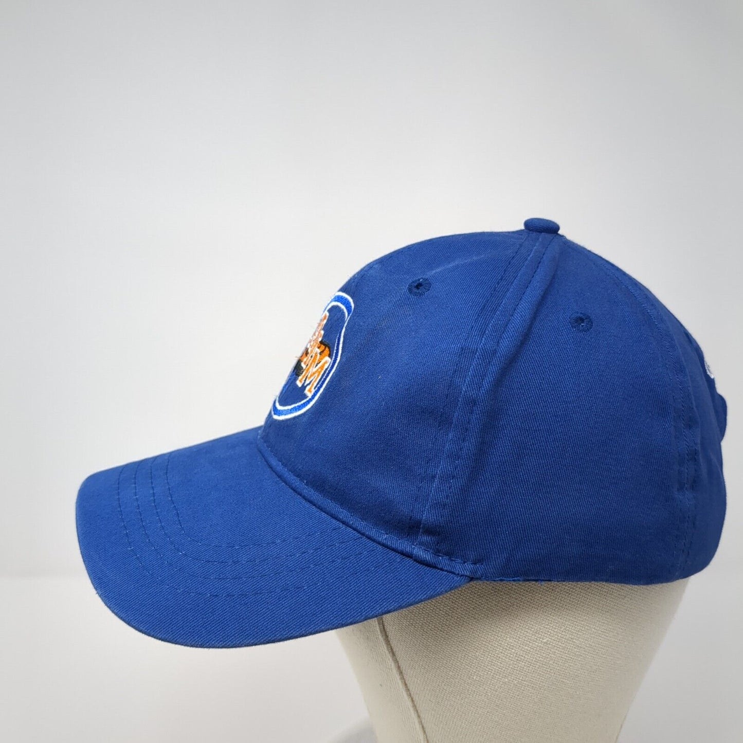AIM Coach Strapback Hat Blue One Size Adjustable Embroidered Cap America