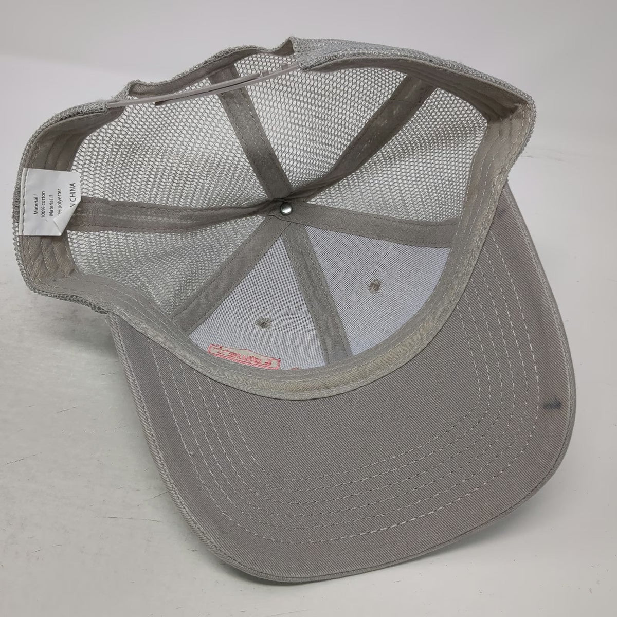 Lowe's 4 PROS Logo Gray Trucker Hat One Size Pink Snapback Mesh Back Workwear