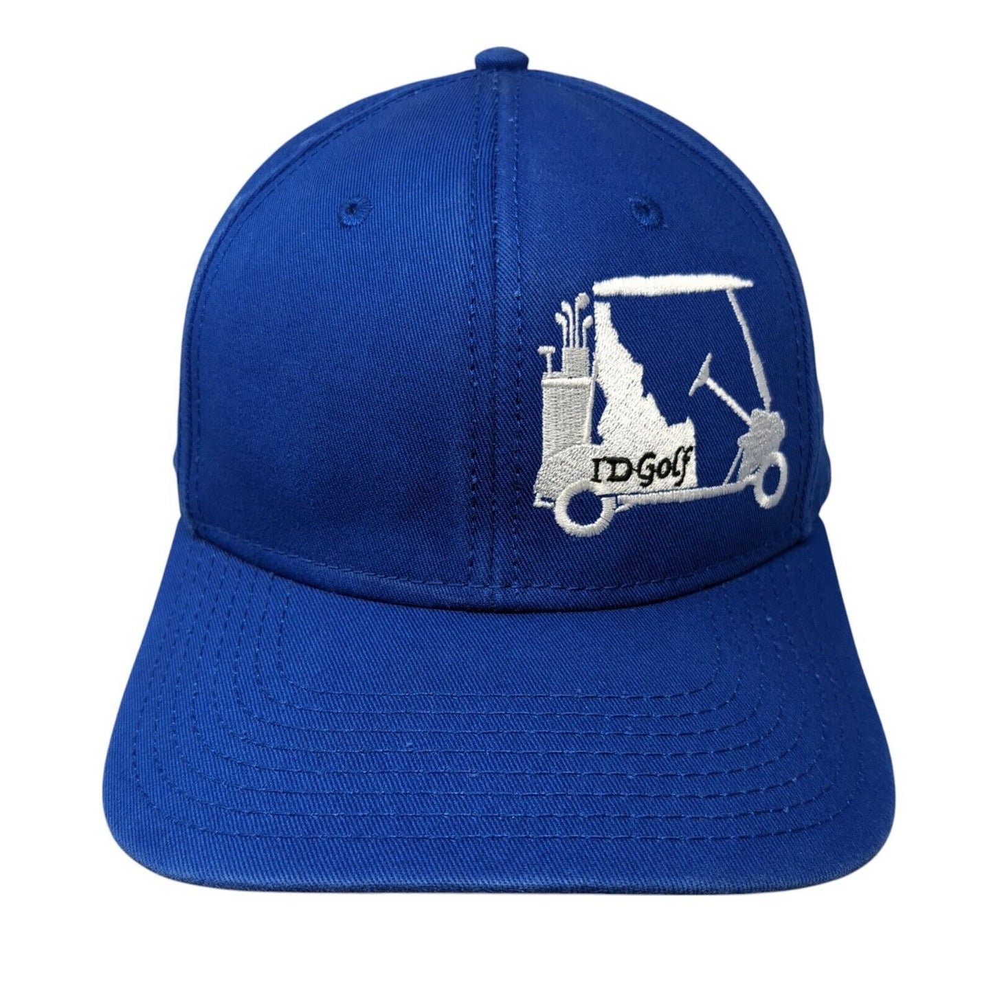 Idaho Golf Cart Snapback Hat Blue One Size Adjustable Embroidered Otto