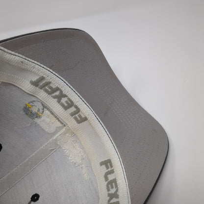 OR O'Neal Flat Rolled Metals Fitted Trucker Hat Gray OS Flexfit Mesh Yupoong