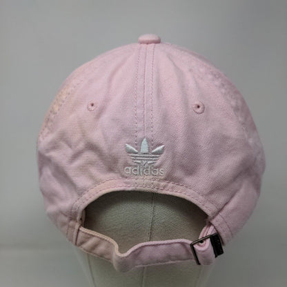 Adidas Slideback Hat Pink OSFM Adjustable Embroidered Vented Holes 6 Panel