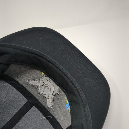Hang Loose Send It! Illiya Slideback Hat Black One Size Leather Strap