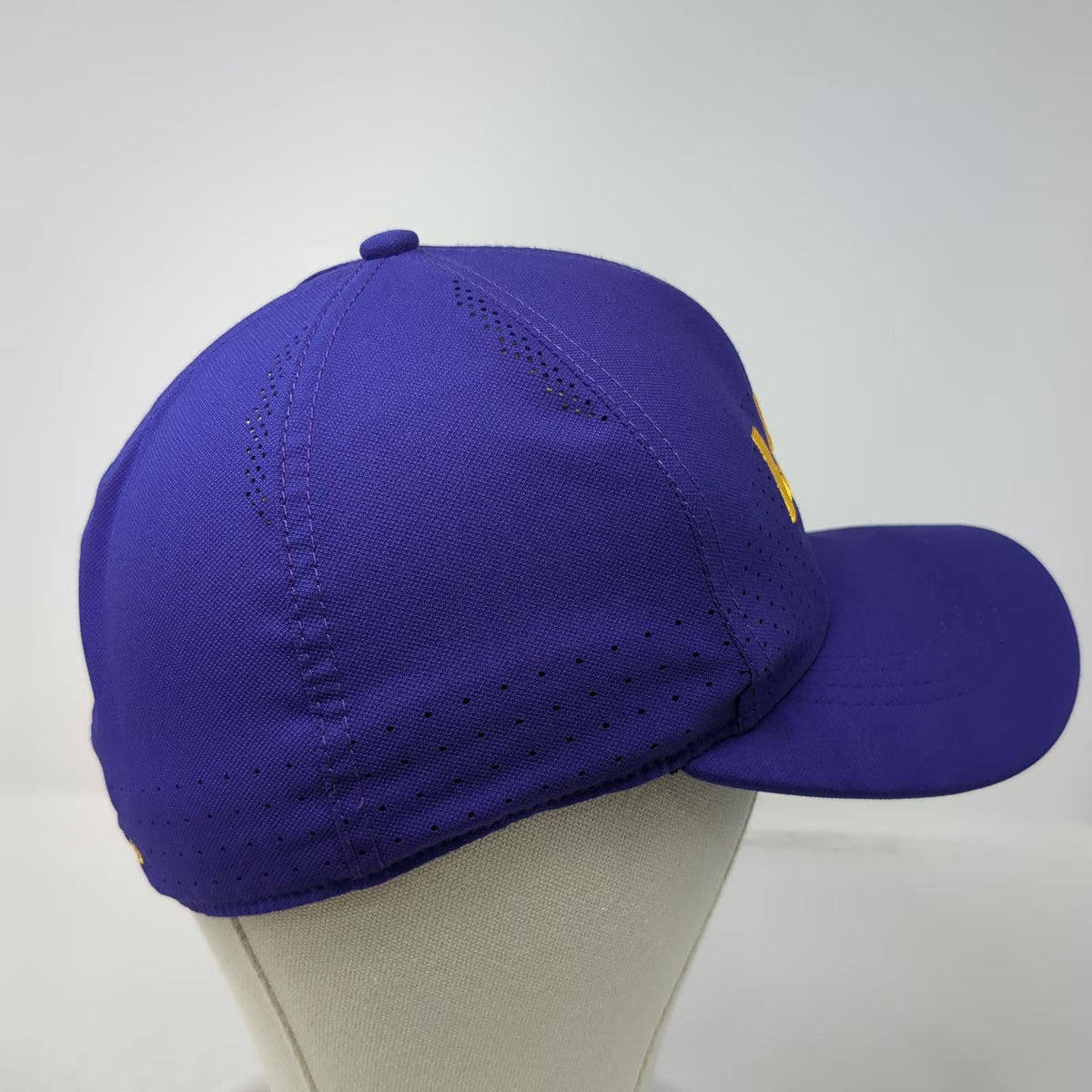 Nike LSU Tigers NCAA Purple One Size Cap Hat Classic 99 Perforated Dri-FIT Tech