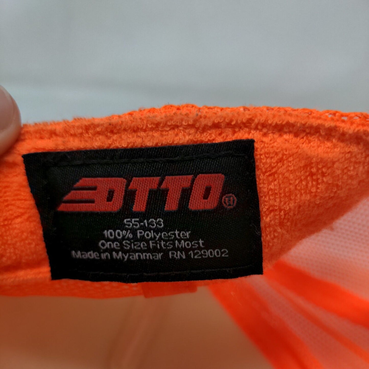 Three Two Eight Snapback Mesh Back Rope Trucker Hat Orange OSFM Otto