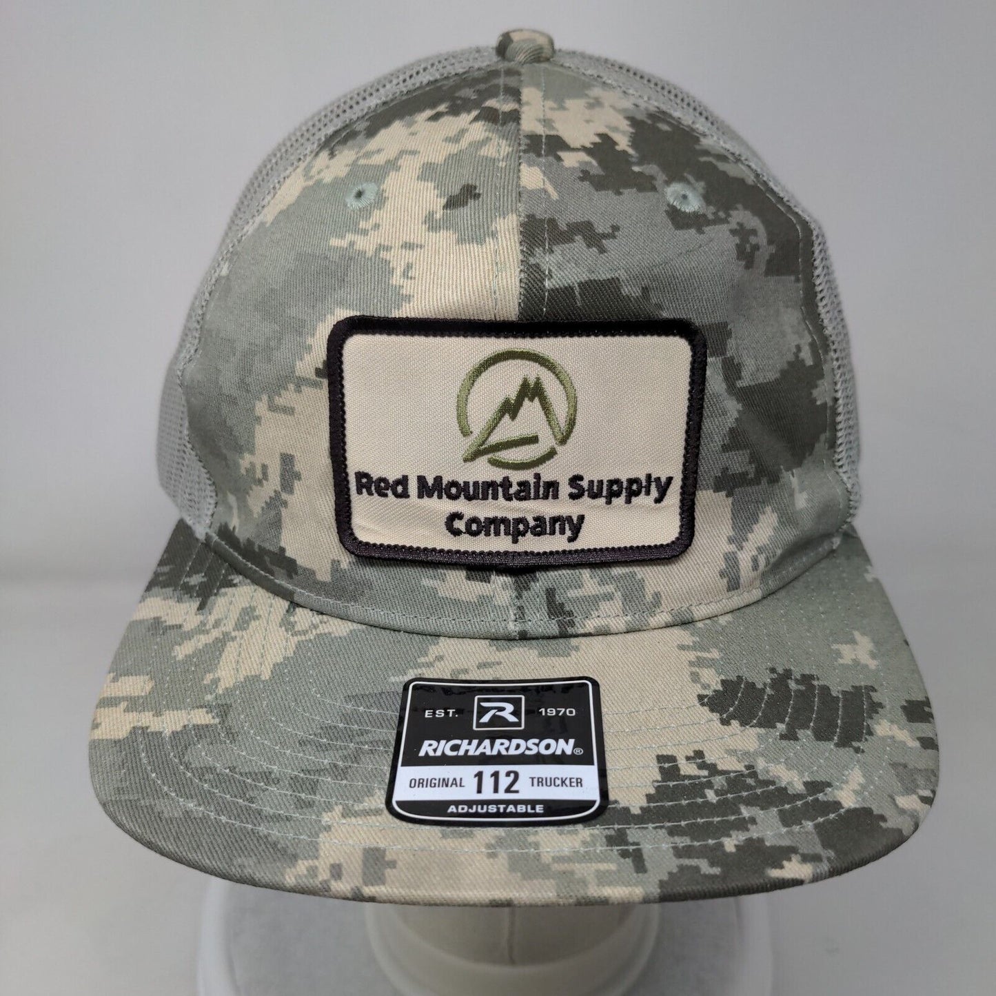 Red Mountain Supply Company Snapback Mesh Back Trucker Hat Camo Adjustable