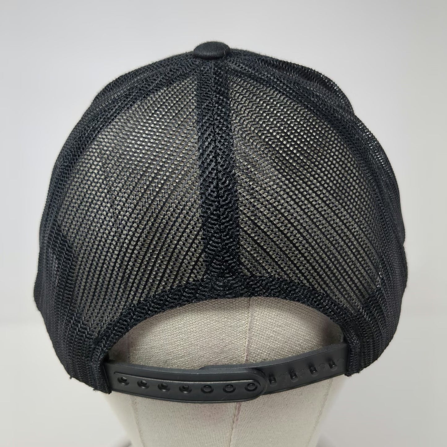 Sport-Tek Jameson Hat Black One Size Trucker Snapback Mesh Green Logo Whiskey