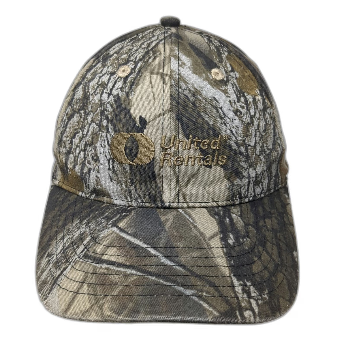 K-Products United Rentals Baseball Cap Green Camo One Size Hat Strapback Cotton