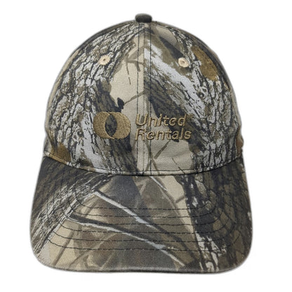 K-Products United Rentals Baseball Cap Green Camo One Size Hat Strapback Cotton