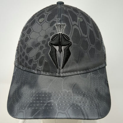 Kryptek Trucker Hat Gray One Size Typhon Camo Spartan Helmet Snapback Mesh