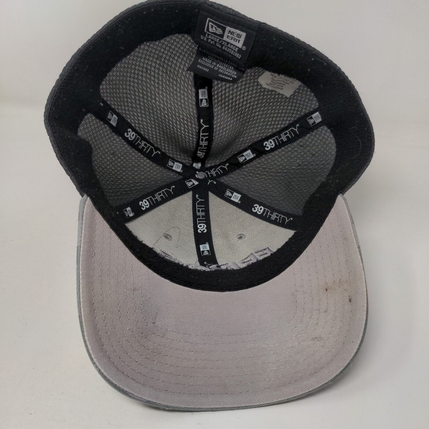 Fridays Fitted Mesh Back Hat Gray Camo L/XL Embroidered New Era 39Thirty