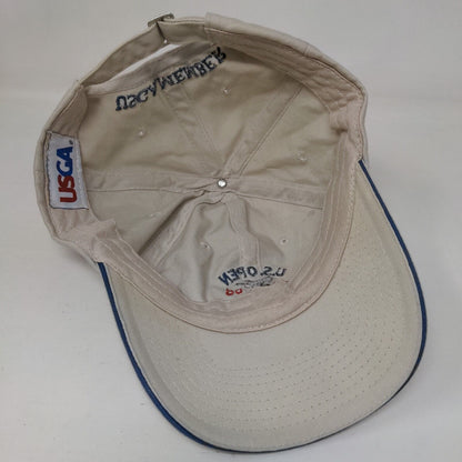 US Open 2006 Winged Foot USGA Member Slideback Hat Tan OS Adjustable Embroidered