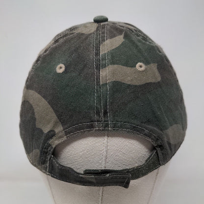 Unbranded Strapback Hat Camouflage One Size Adjustable Vented Holes Blank