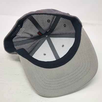 Carhartt Baseball Cap Gray One Size Fitted Mesh Back Embroidered Logo Work Hat