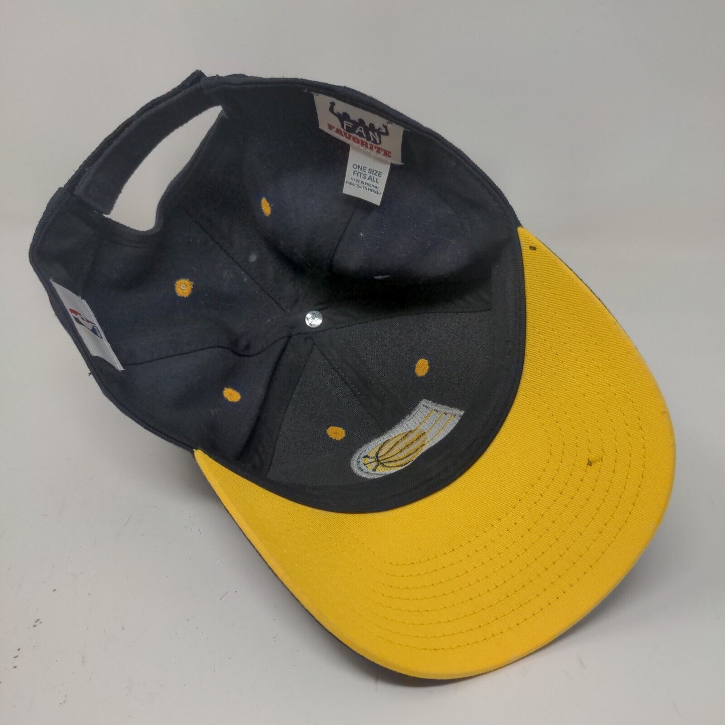 Fan Favorite Men's Strapback Hat Blue Size OSFA Embroidered NBA Indiana Pacers