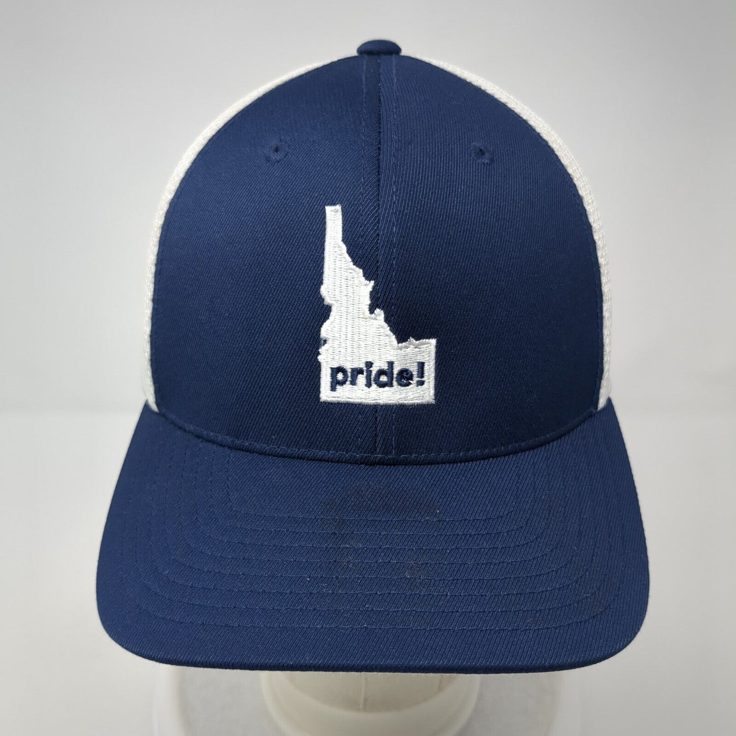 Idaho Pride Snapback Trucker Hat Blue One Size Mesh Back Flexfit 110