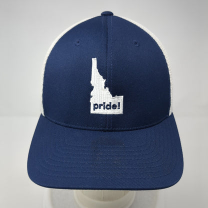 Idaho Pride Snapback Trucker Hat Blue One Size Mesh Back Flexfit 110