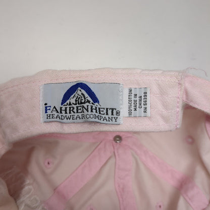 Minnesota USA Slideback Hat Pink OSFA Adjustable Embroidered Fahrenheit