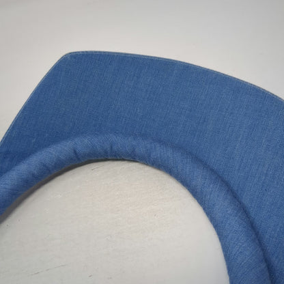 Take Two Visor Hat Blue One Size Denim Padded Roll Top Strapback Newport Beach