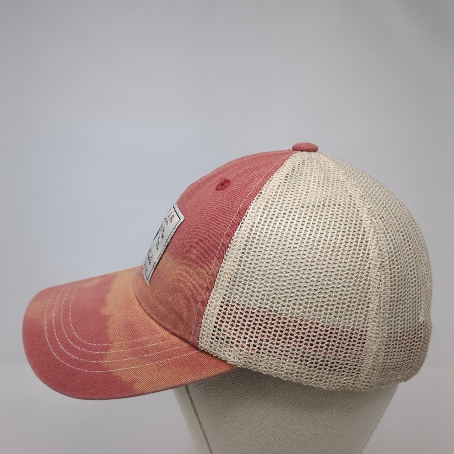 Orvis Fishing Tackle Strapback Mesh Back Trucker Hat Red One Size