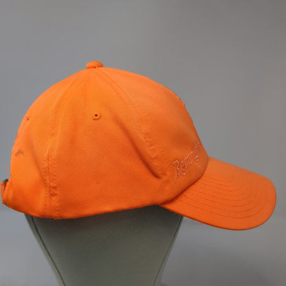Remington Baseball Cap Orange One Size Blaze Hunting Raised Logo Field Hat Strap