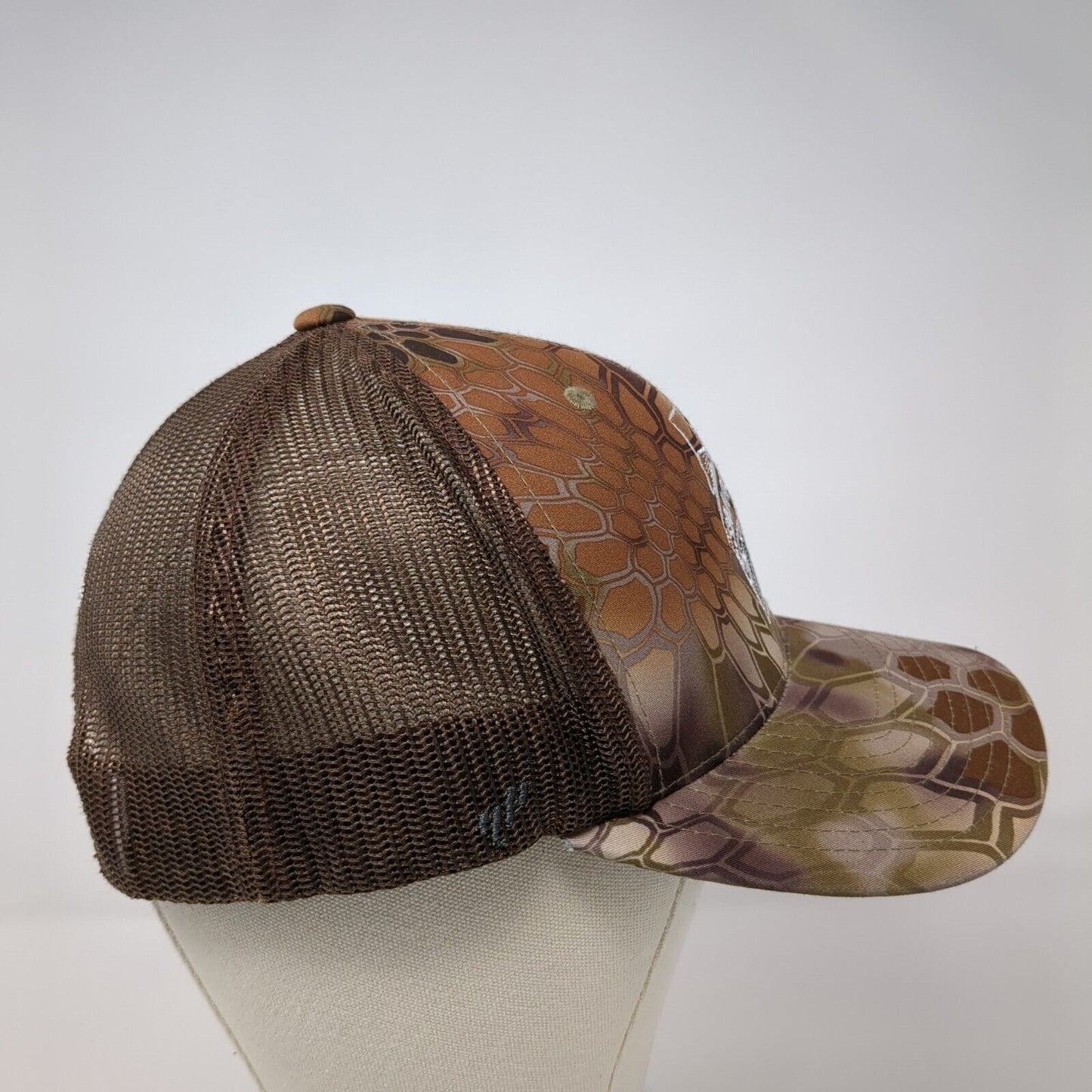 Smoky Bar Store Adventure Headquarters Snapback Trucker Hat Camo OS Yupoong